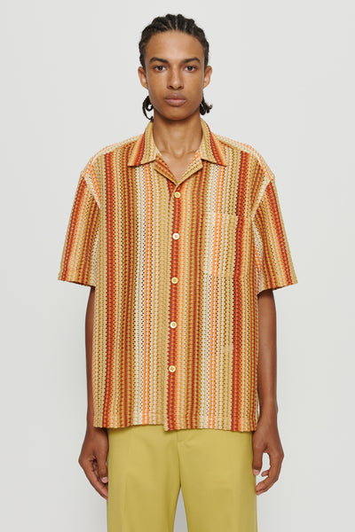 Ture Knitted Shirt Coral Stripe – CMMN SWDN