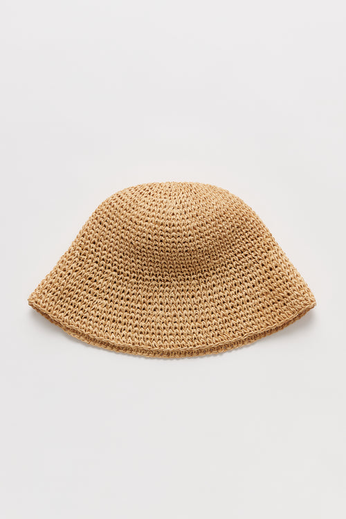 Straw Bucket Hat