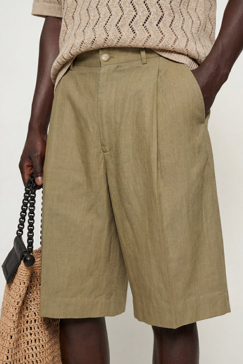 Ara — Wide Pleat Shorts
