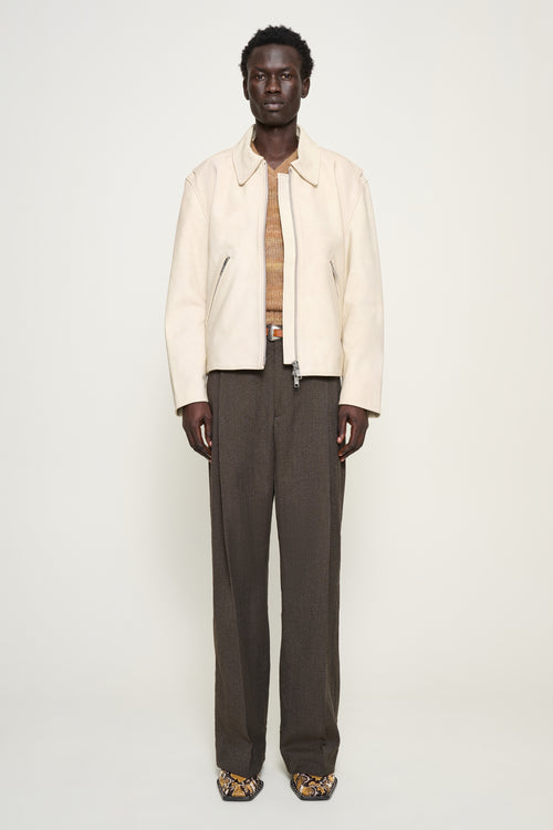 Beni — Cropped Leather Jacket