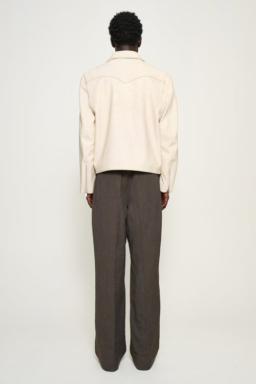Beni — Cropped Leather Jacket