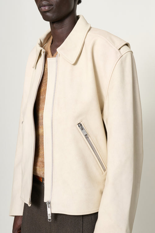 Beni — Cropped Leather Jacket