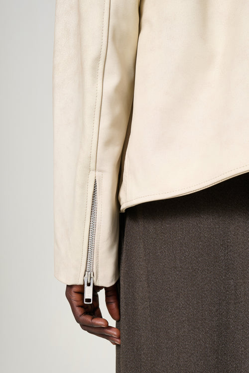 Beni — Cropped Leather Jacket