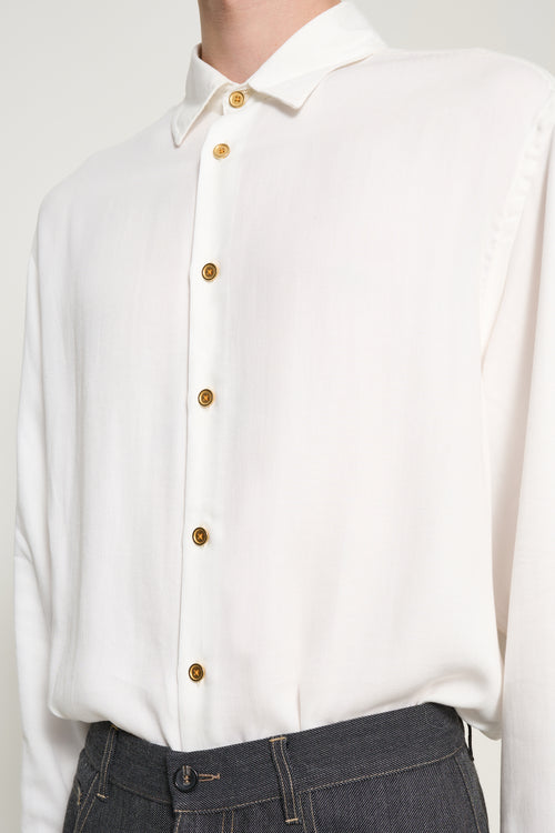 Caine Viscose Shirt Ivory