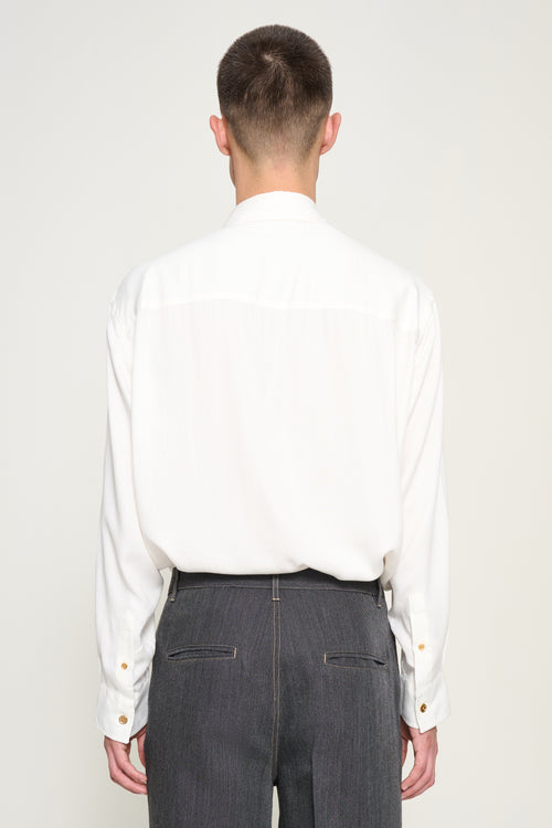 Caine Viscose Shirt Ivory