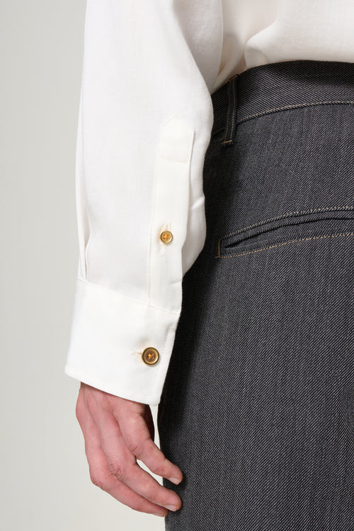 Caine Viscose Shirt Ivory