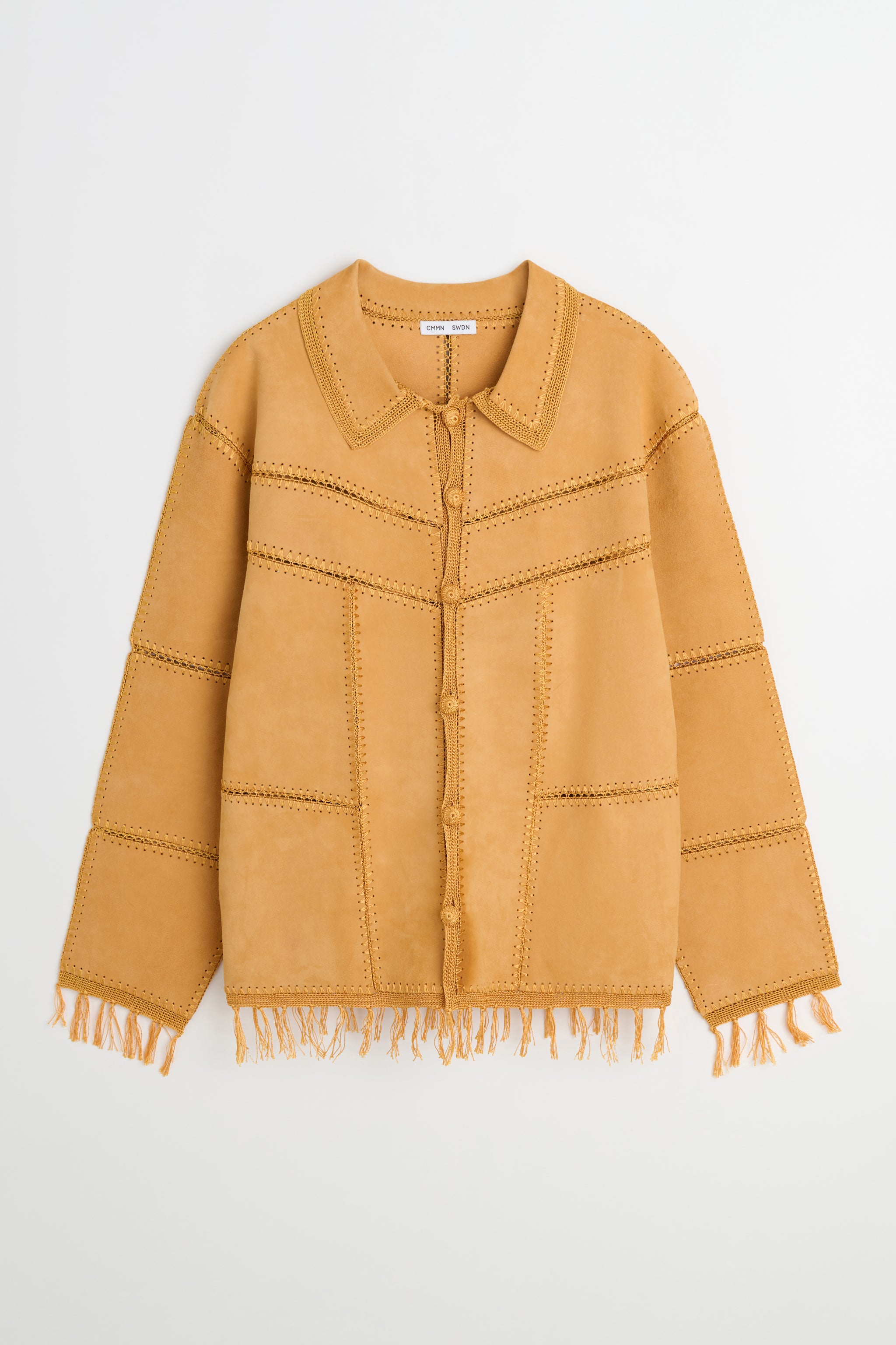 Terra Suede Crochet Jacket