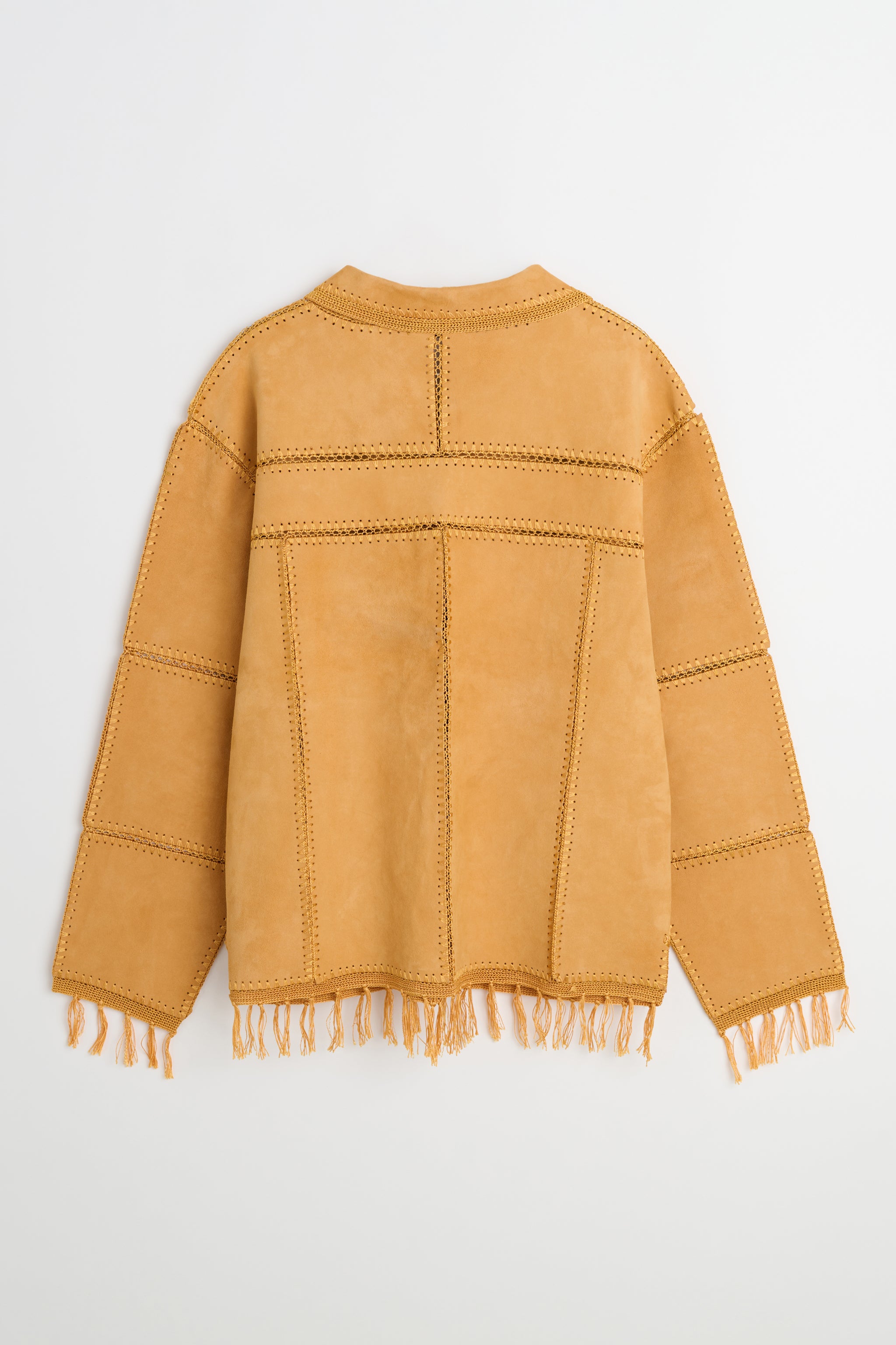 Terra Suede Crochet Jacket