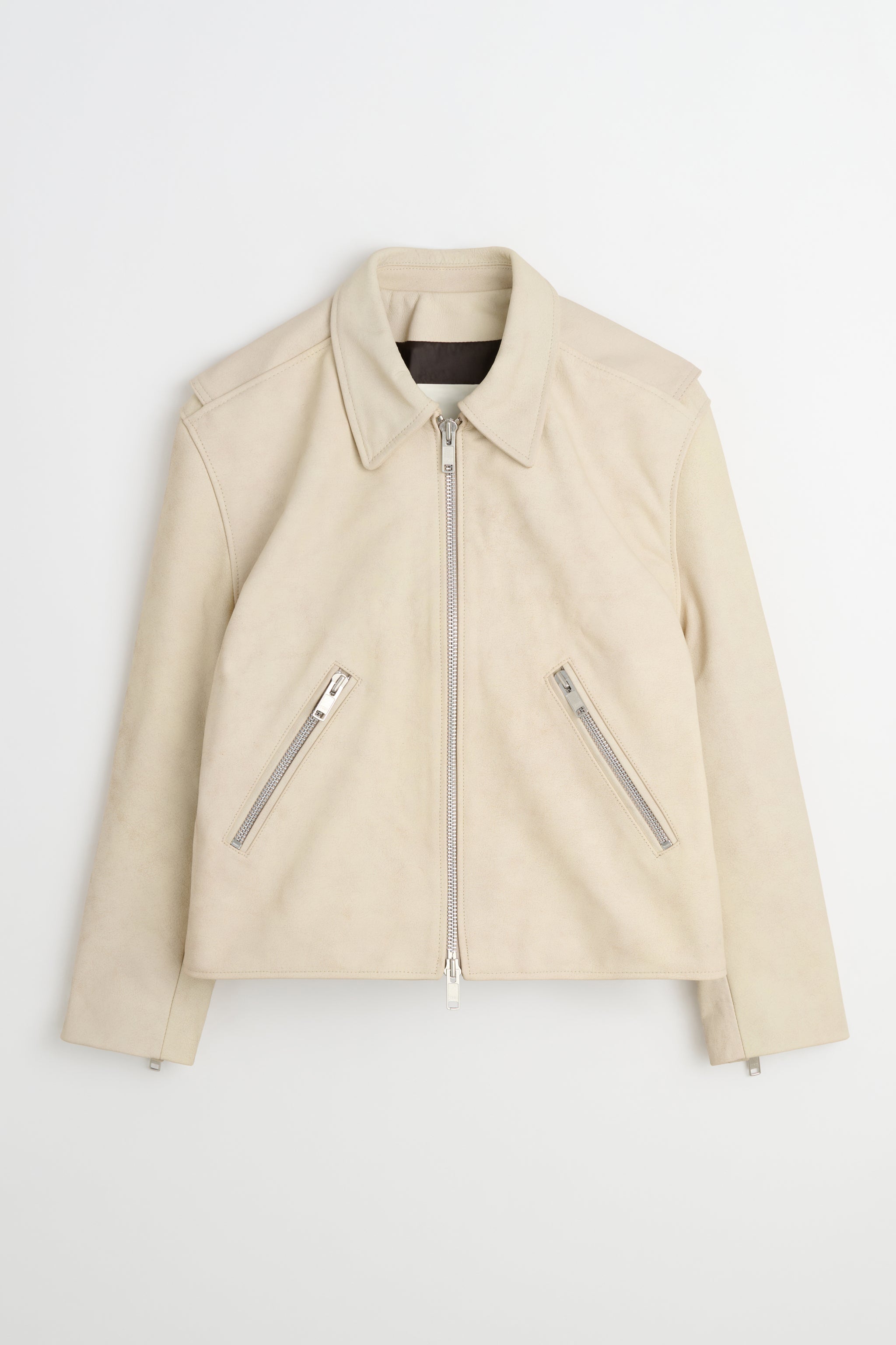 Beni — Cropped Leather Jacket