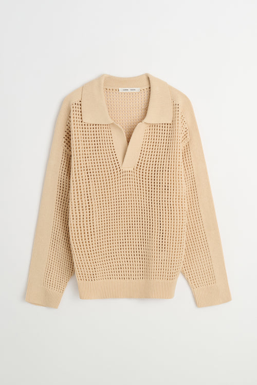 Arram — Open Knit Polo