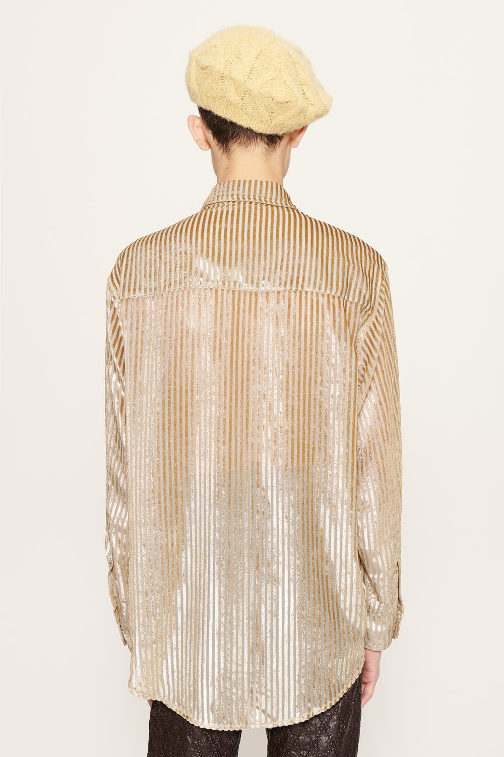 Joel Relaxed Fit Shirt Silver Stripe