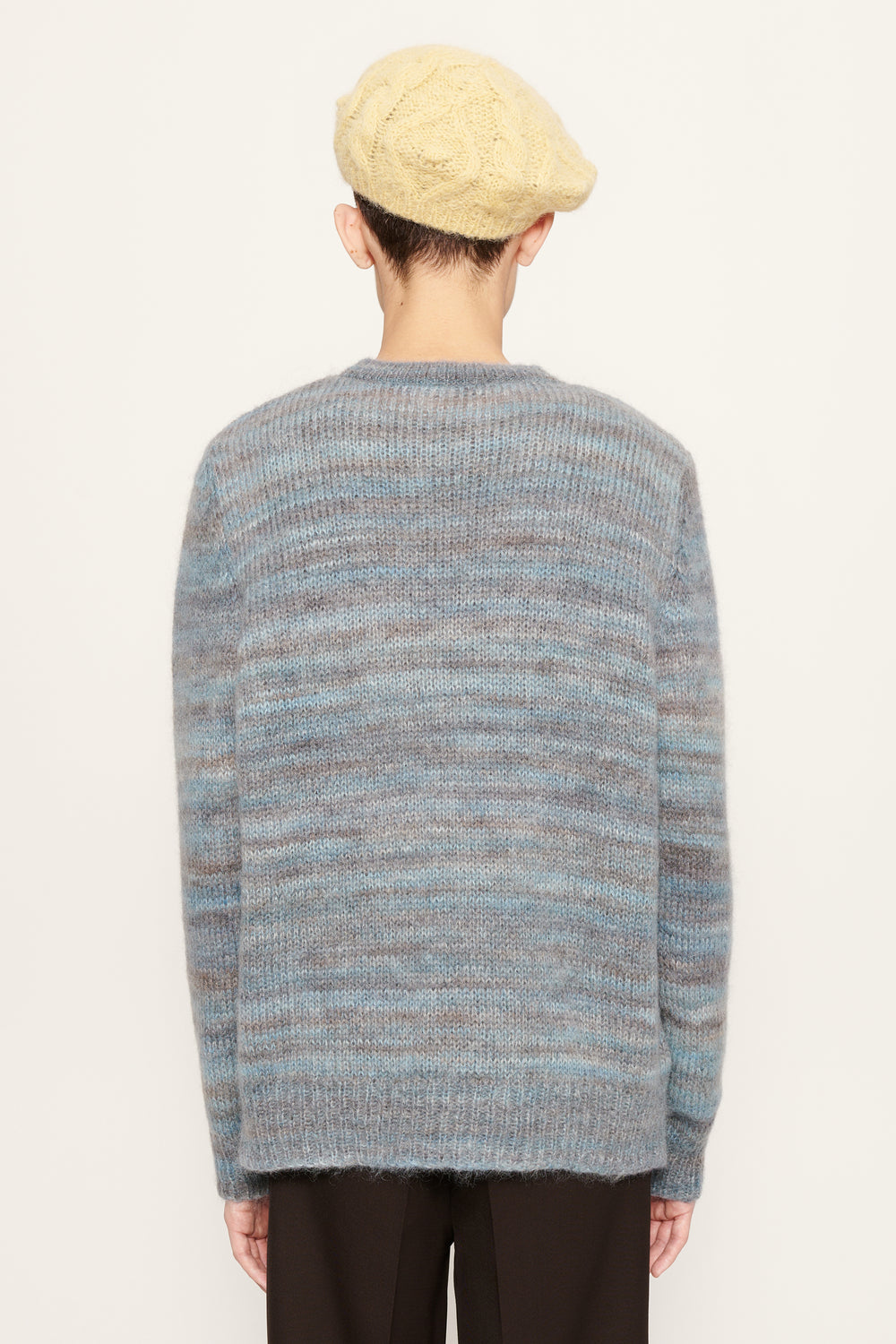 Sigge Mohair Sweater Blue Stripe