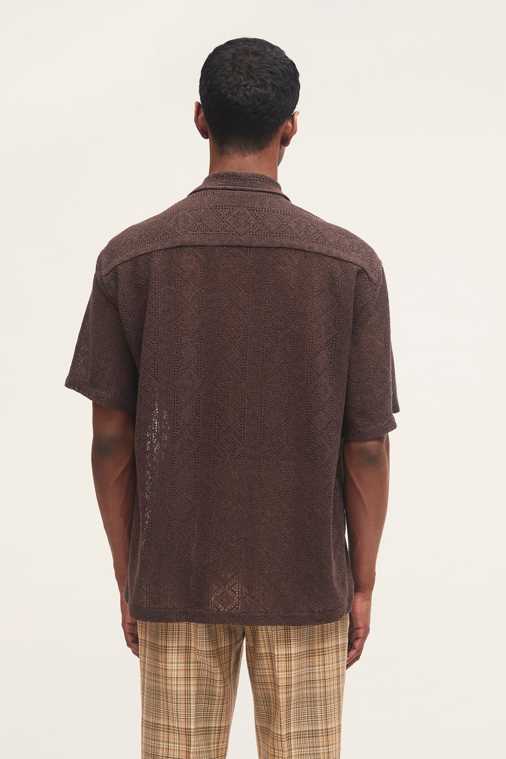 Ture Lace Shirt DK Brown