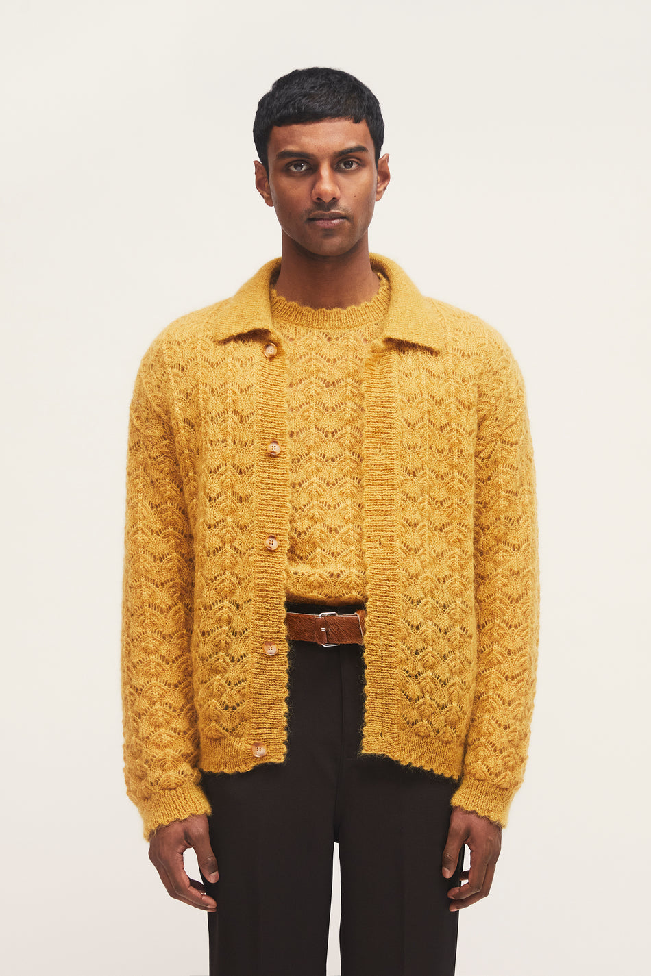 CMMN SWDN 20AW MARBLE MOHAIR KNIT | nate-hospital.com