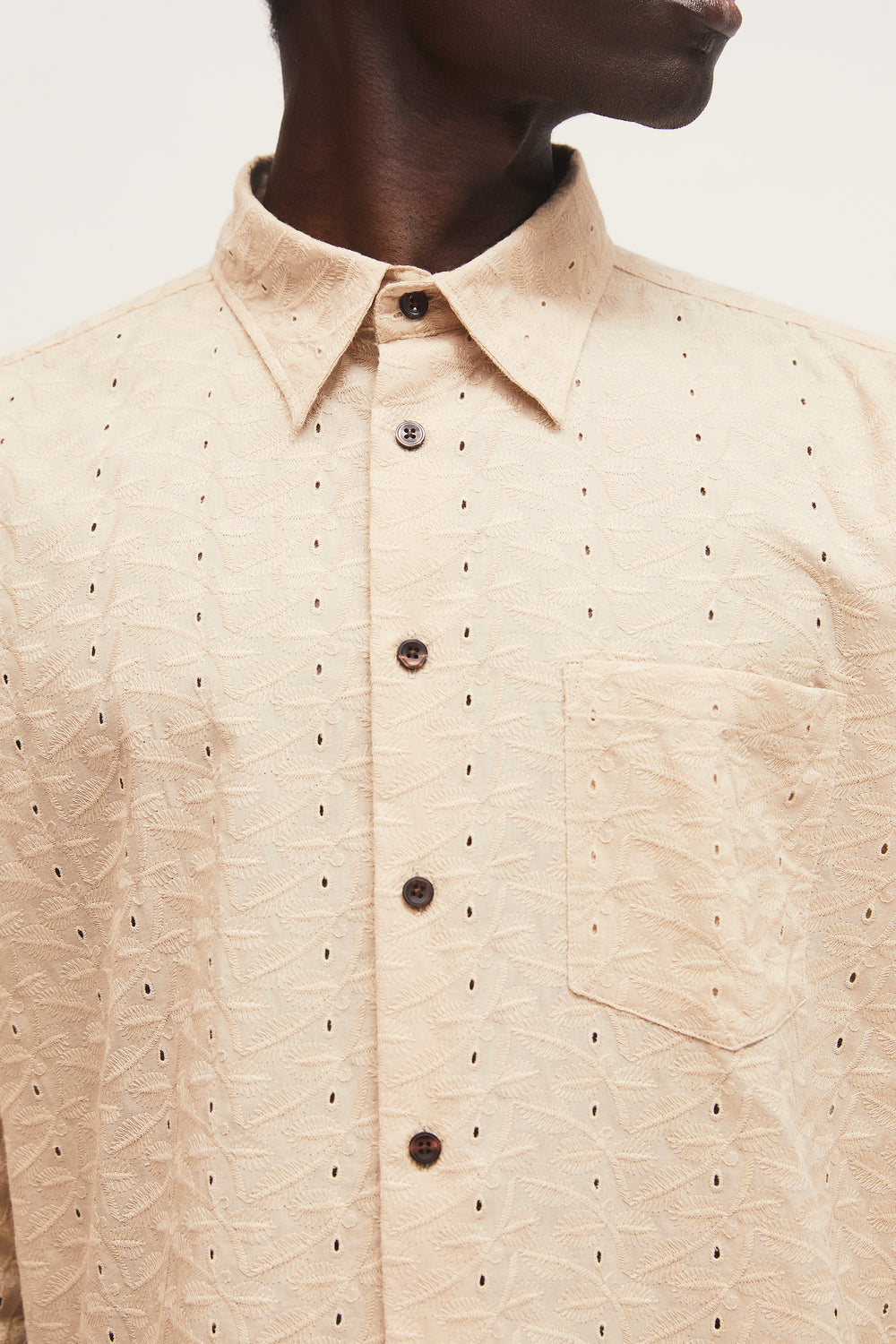 Nelson Relaxed Fit Shirt Beige