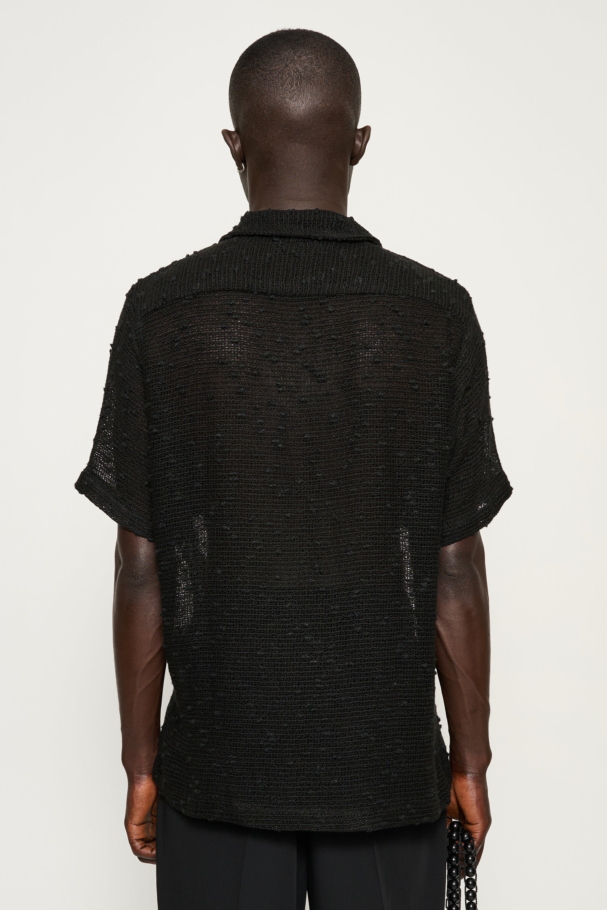 CMMN SWDN DEXTER SHORT SLEEVE SHIRT 【50】 Dexter — Mesh Camp Collar Shirt