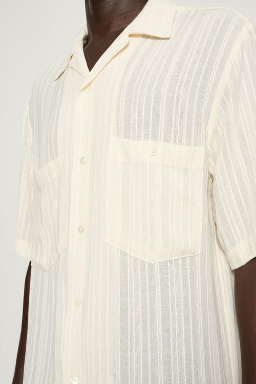 Dexter — Stripe Camp Collar Shirt