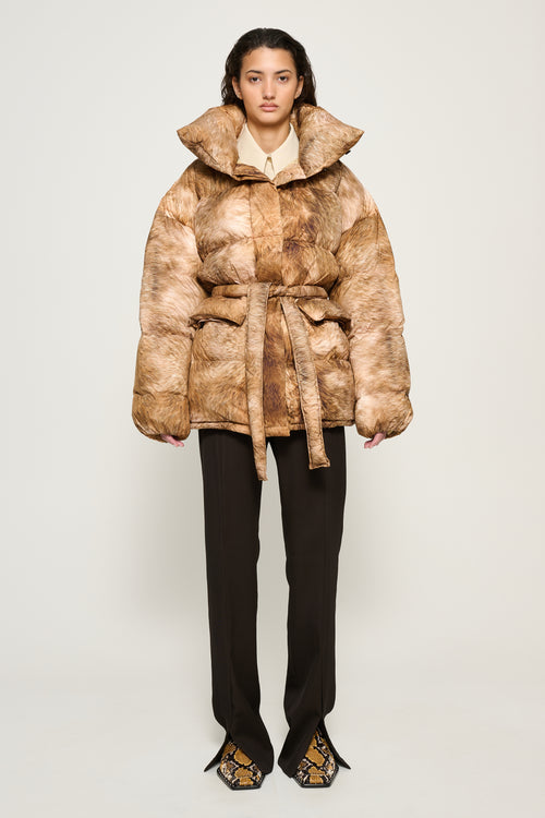Dakota Printed Fur Jacket