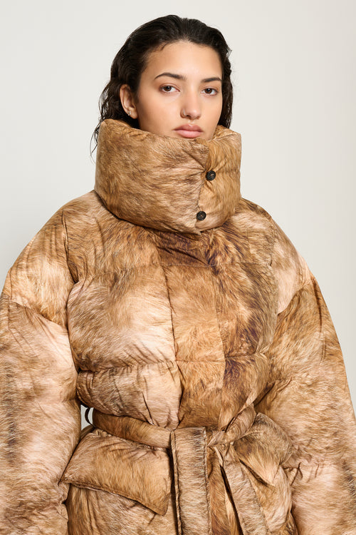 Dakota Printed Fur Jacket