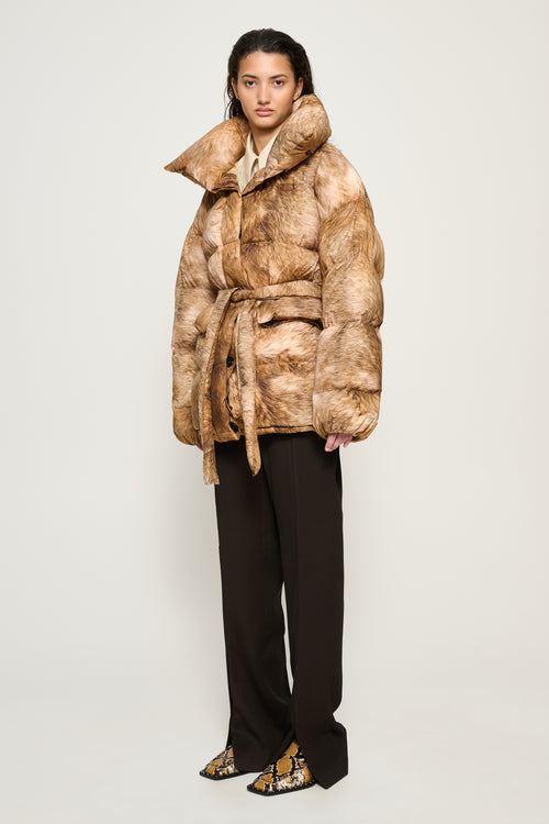 Dakota Printed Fur Jacket