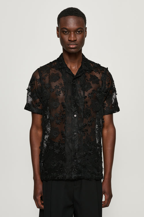 Duane Floral Mesh Shirt