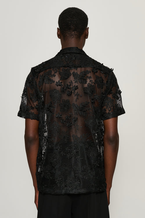 Duane Floral Mesh Shirt