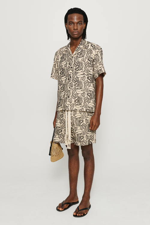 Enzo Embroidered Shorts