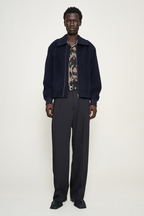 Ezra — Double-Faced Wool Bomber