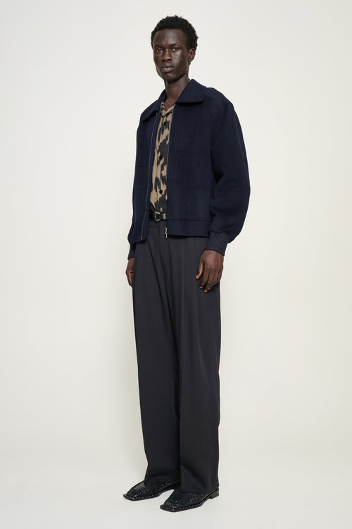 Ezra — Double-Faced Wool Bomber