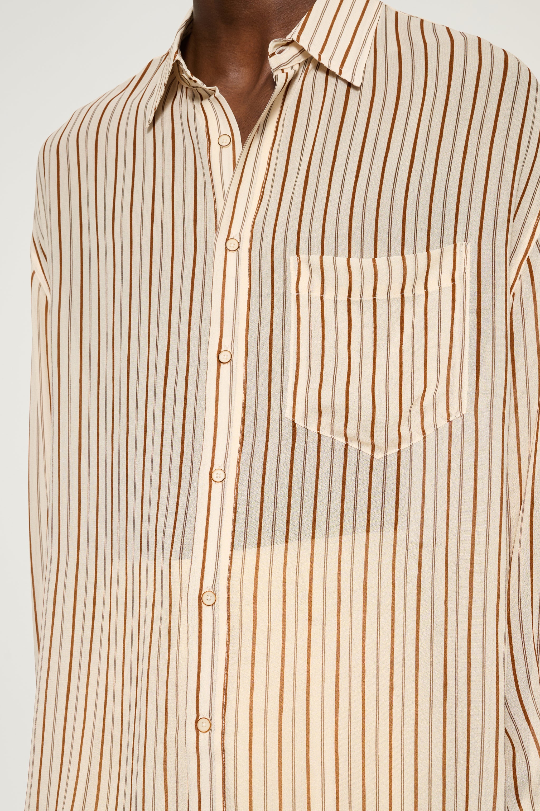 Kali — Sheer Stripe Shirt