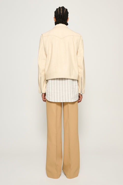 Beni — Cropped Leather Jacket