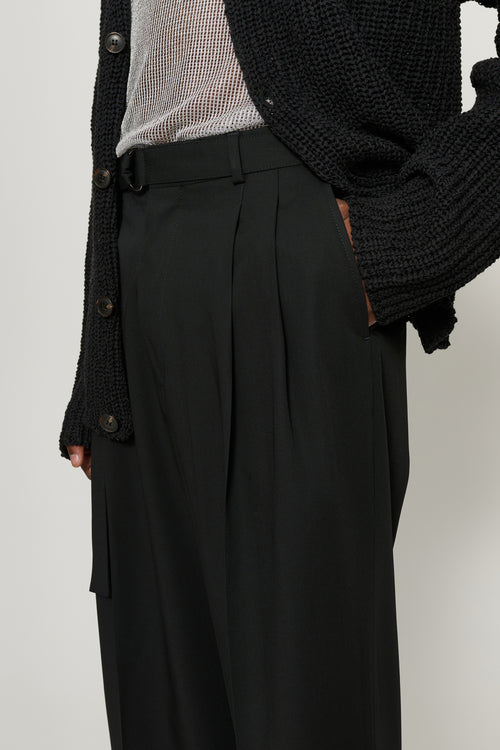 Omari Double Pleated Trousers