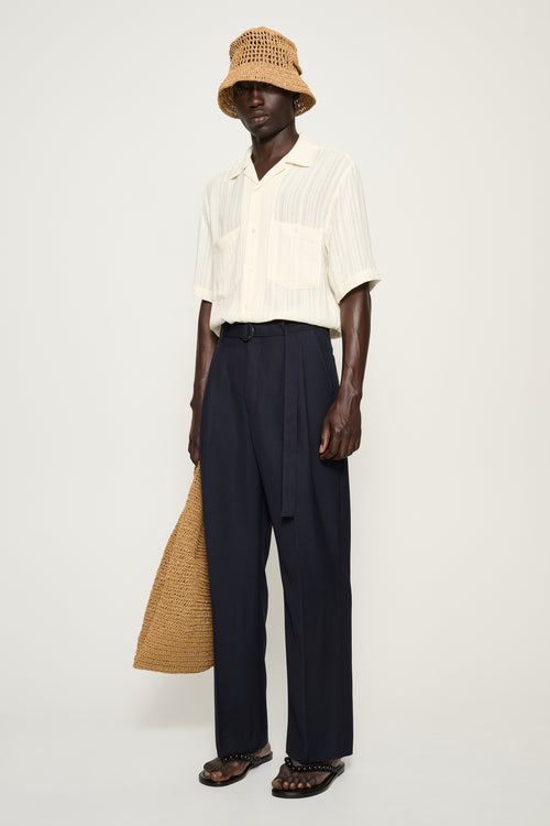 Omari — Double Pleat Trousers