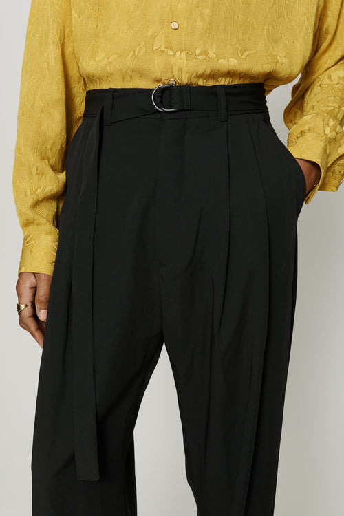 Omari Double Pleated Trousers