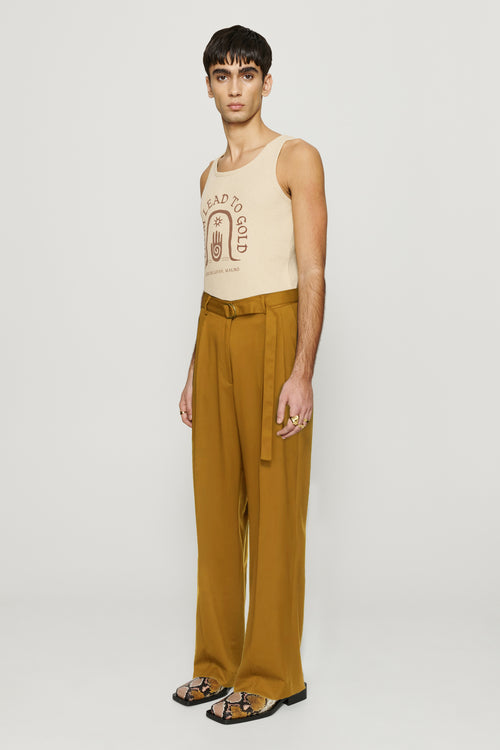 Omari Double Pleated Trousers