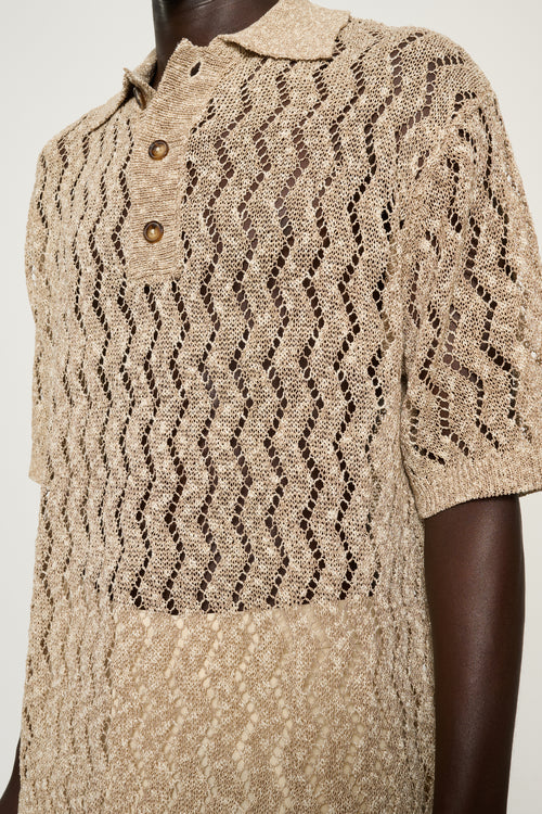 Apollo — Pointelle Knit Polo