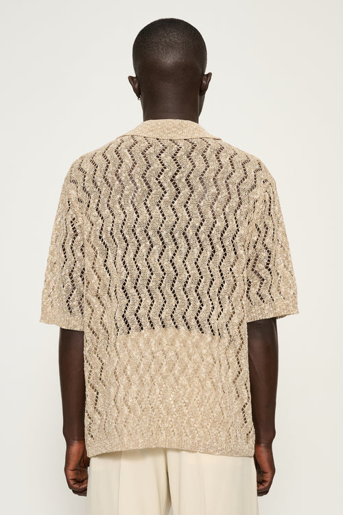 Apollo — Pointelle Knit Polo