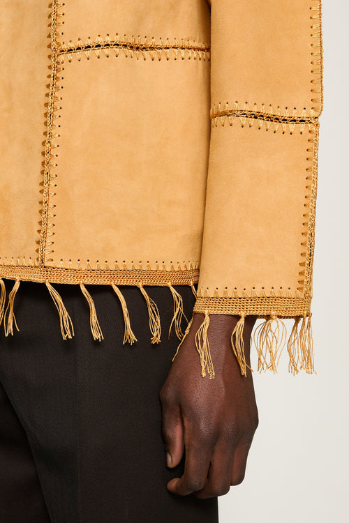 Terra Suede Crochet Jacket