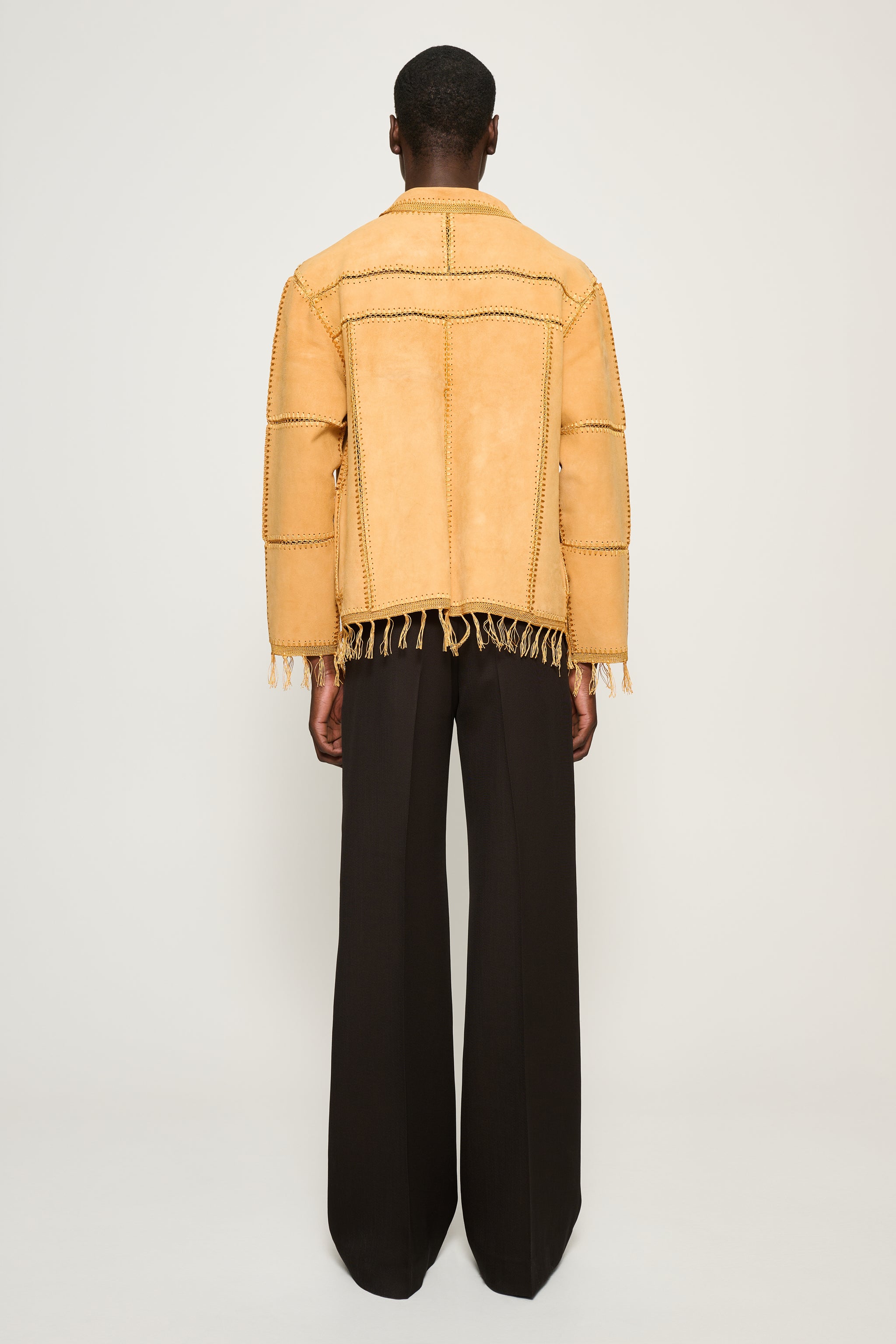 Terra Suede Crochet Jacket