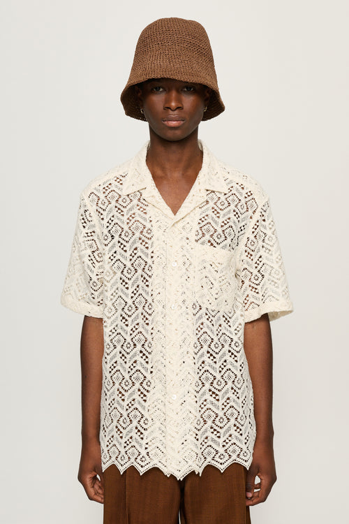 Ture Cotton Lace Shirt