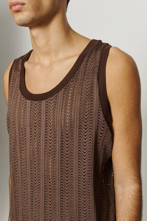 Tank Knitted Lace Vest