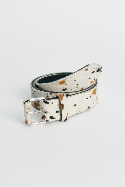 Ross Pony-Hair Belt Speckled