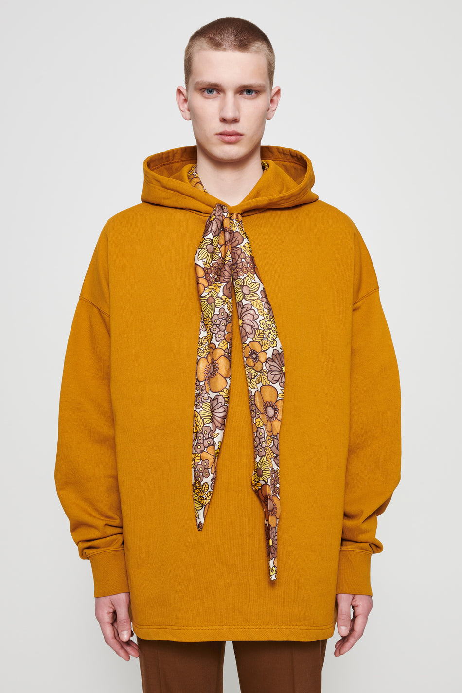 Tate oversized hooded sweatshirt mustard