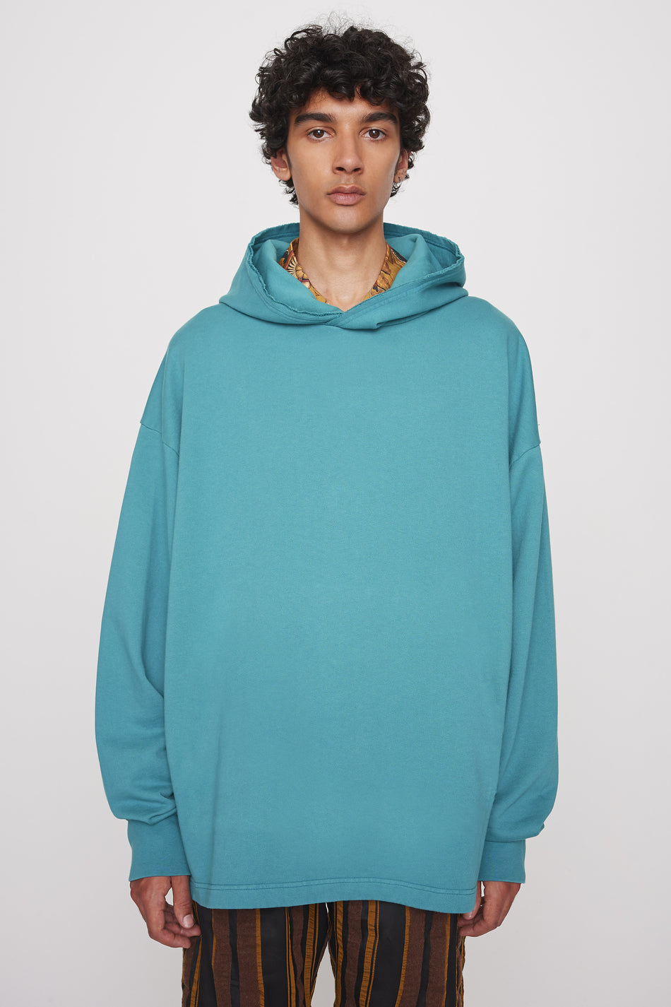 Teri hooded sweatshirt turquoise