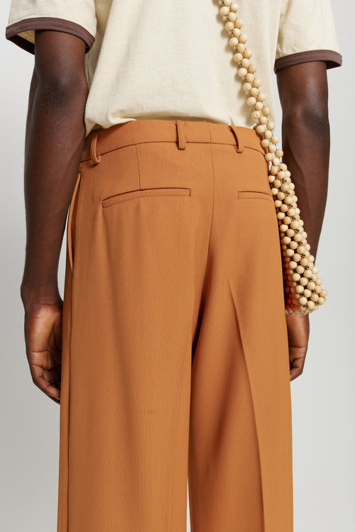 Otto Wide-Leg Trousers Dusty Clay